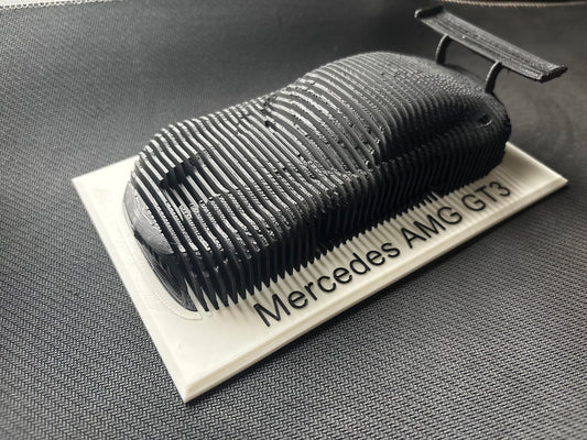 Mercedes AMG GT3 with Custom Text or logo/ Website with Nfc!